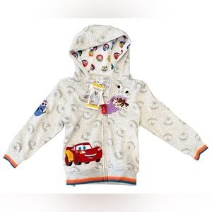 Disney 100 Pixar Character Long Sleeve Full Zip Hoodie Jacket for Boys. Size‎ 6